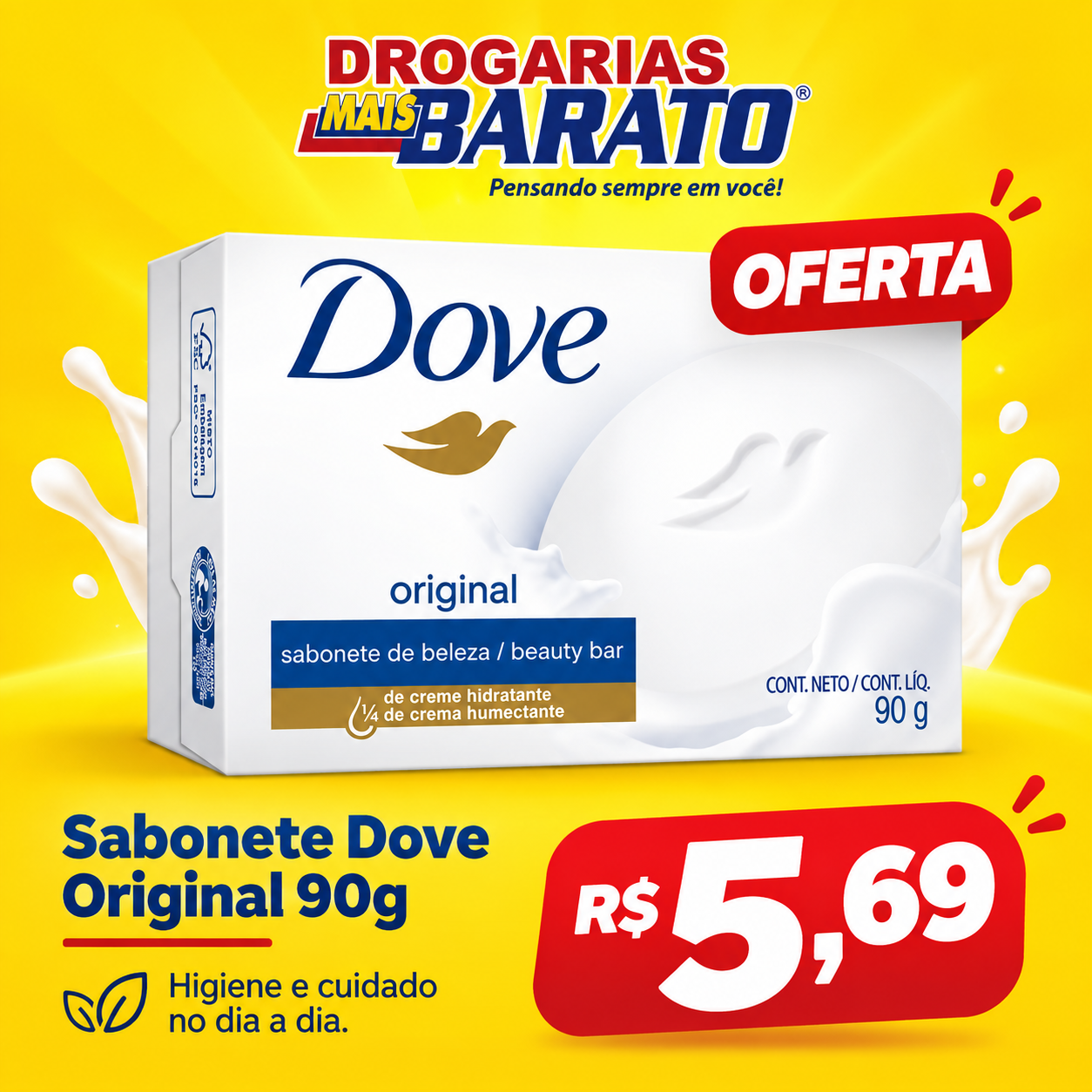 Sabonete Dove Original 90g